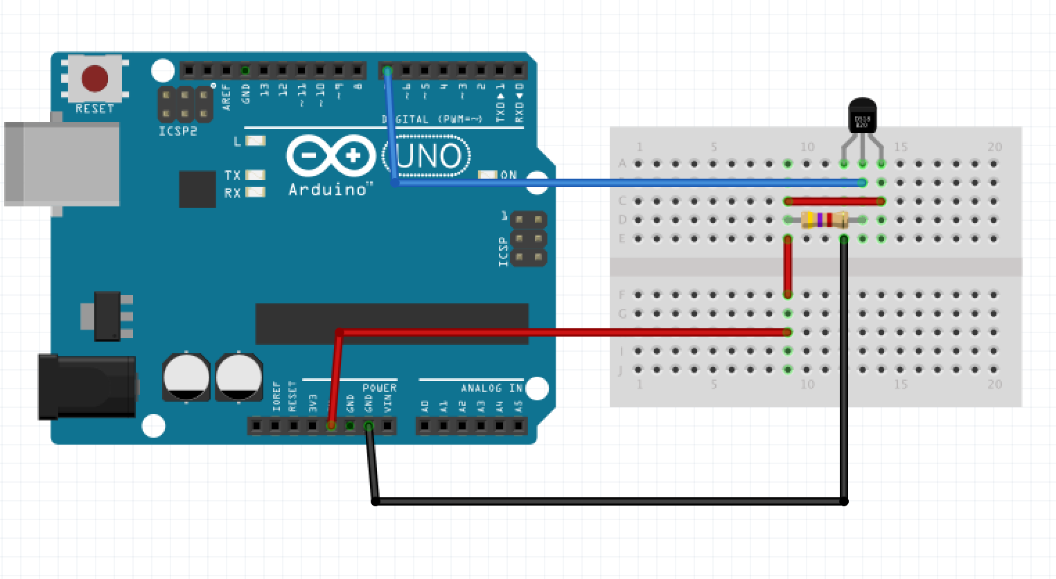 Capteur de température DS18b20 et adaptateur compatible avec Arduino Whadda  WPSE324 1 pc(s) - Conrad Electronic France